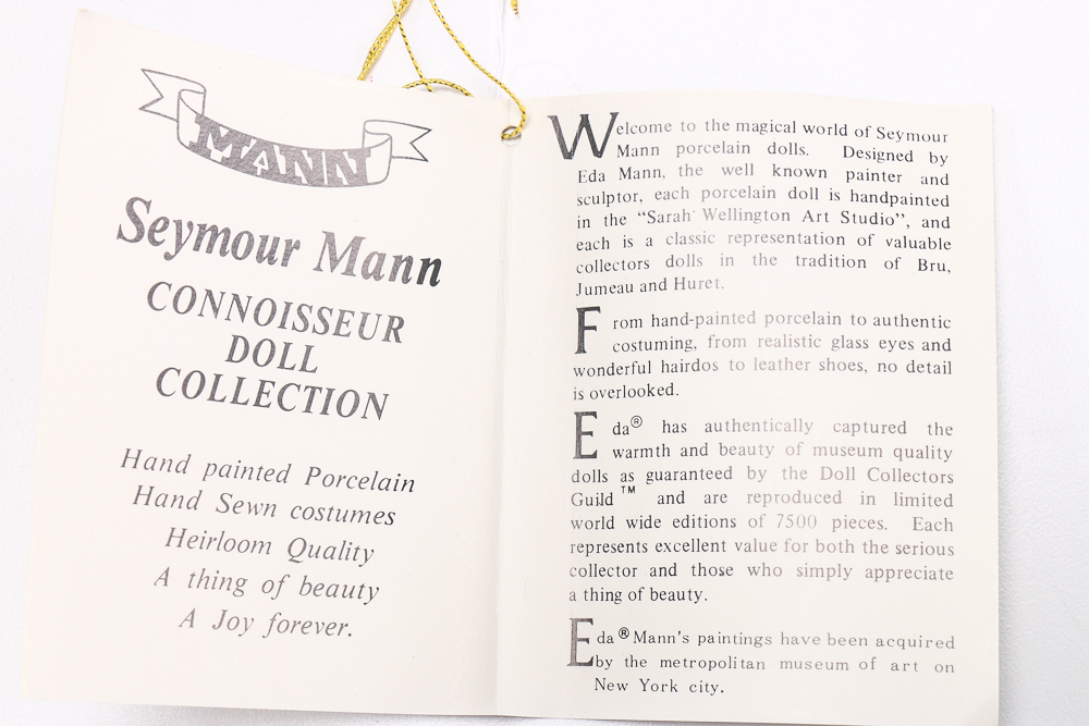 Pair of Seymour Mann Limited Edition Porcelain Dolls