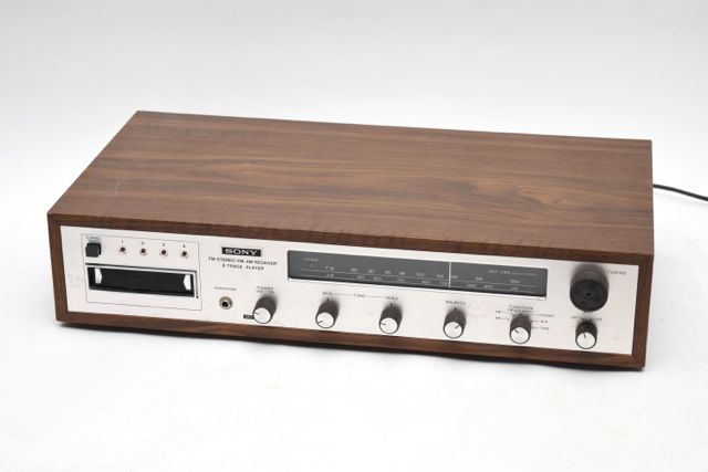 Vintage Sony Stereo Receiver and 8-Track Player