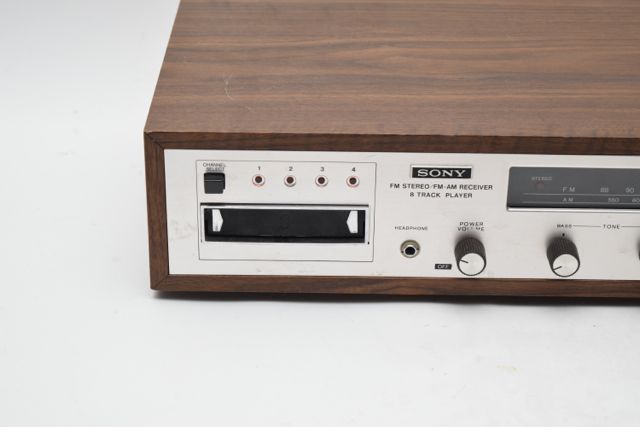 Vintage Sony Stereo Receiver and 8-Track Player