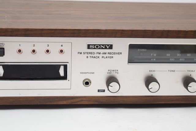Vintage Sony Stereo Receiver and 8-Track Player