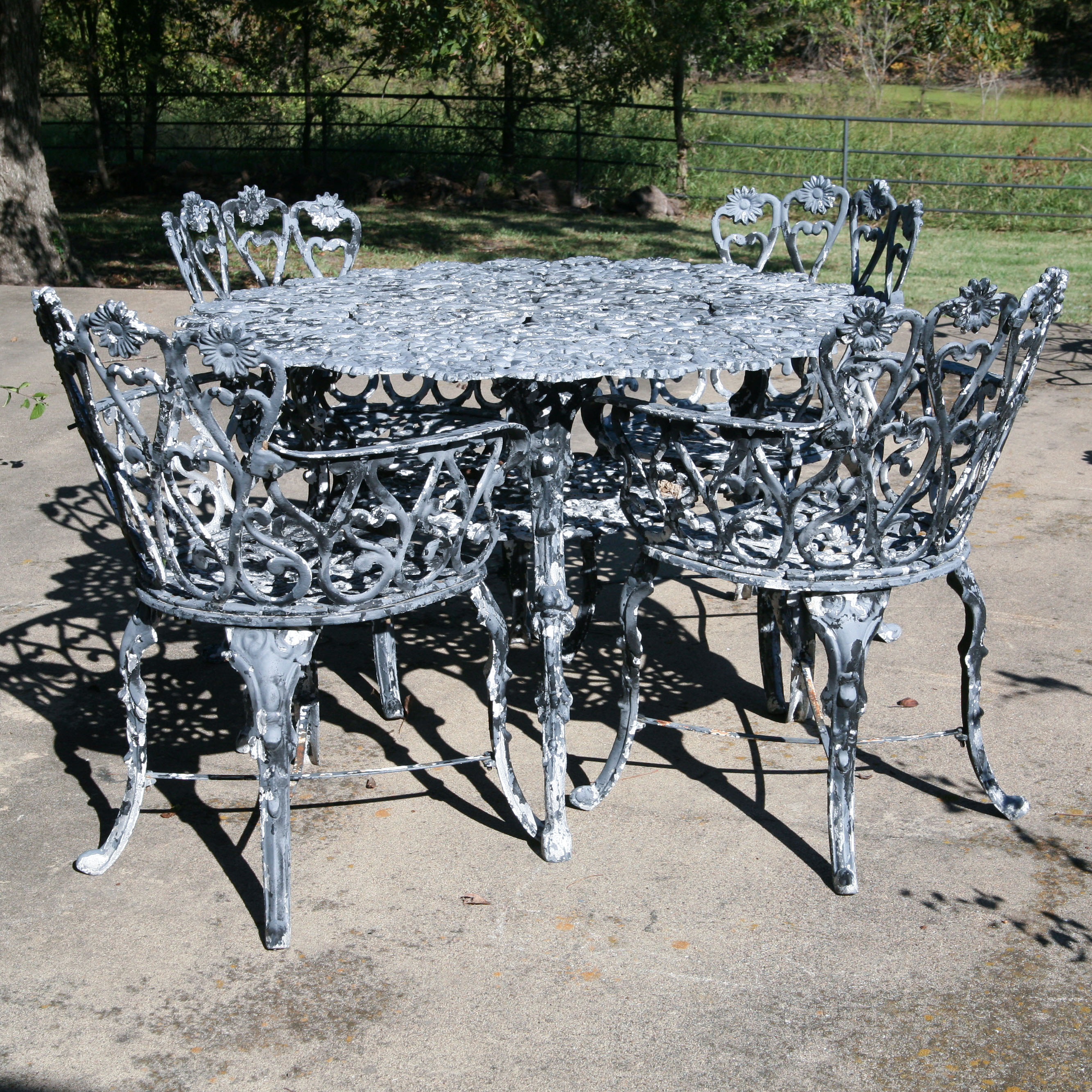 Wrought Iron Patio Dining Set EBTH