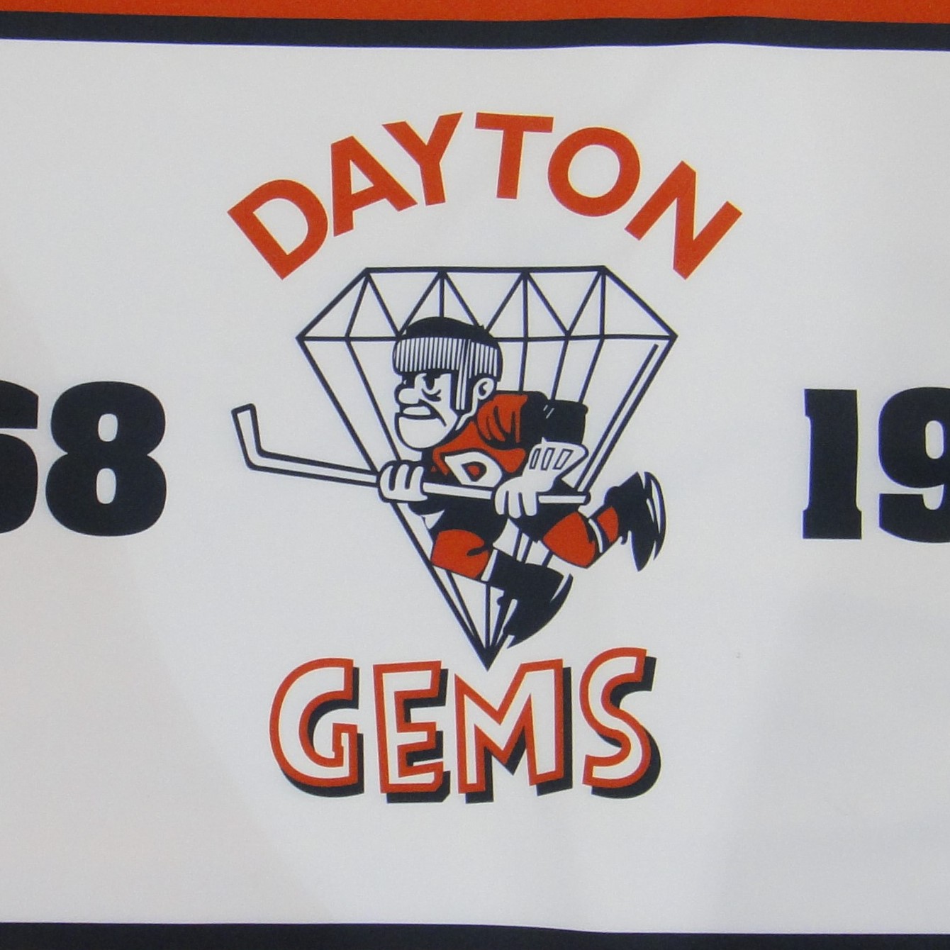 Dayton Gems 1968-1969 Championship Banner