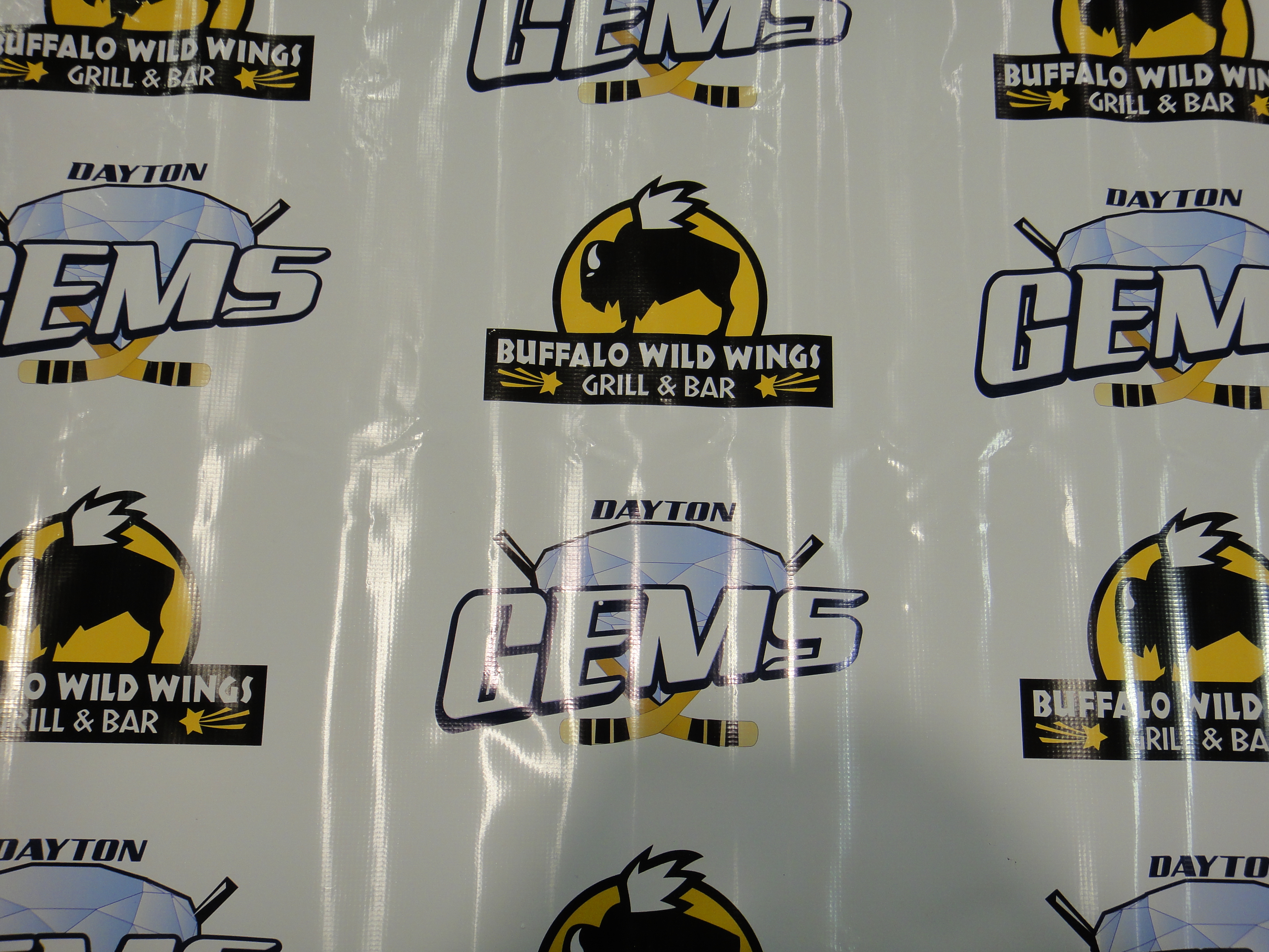 Vintage Dayton Gems & Buffalo Wild Wings Backdrop