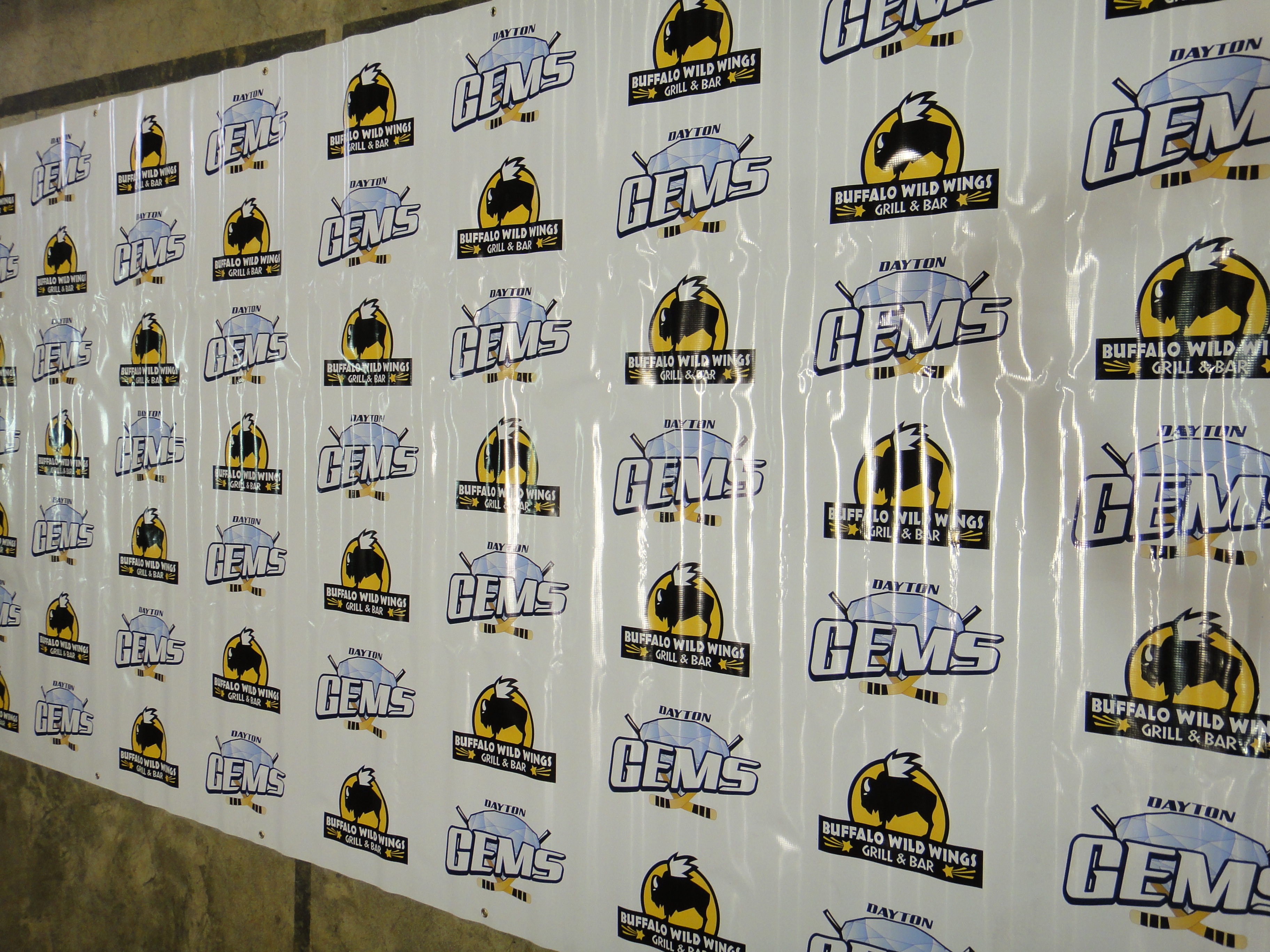 Vintage Dayton Gems & Buffalo Wild Wings Backdrop