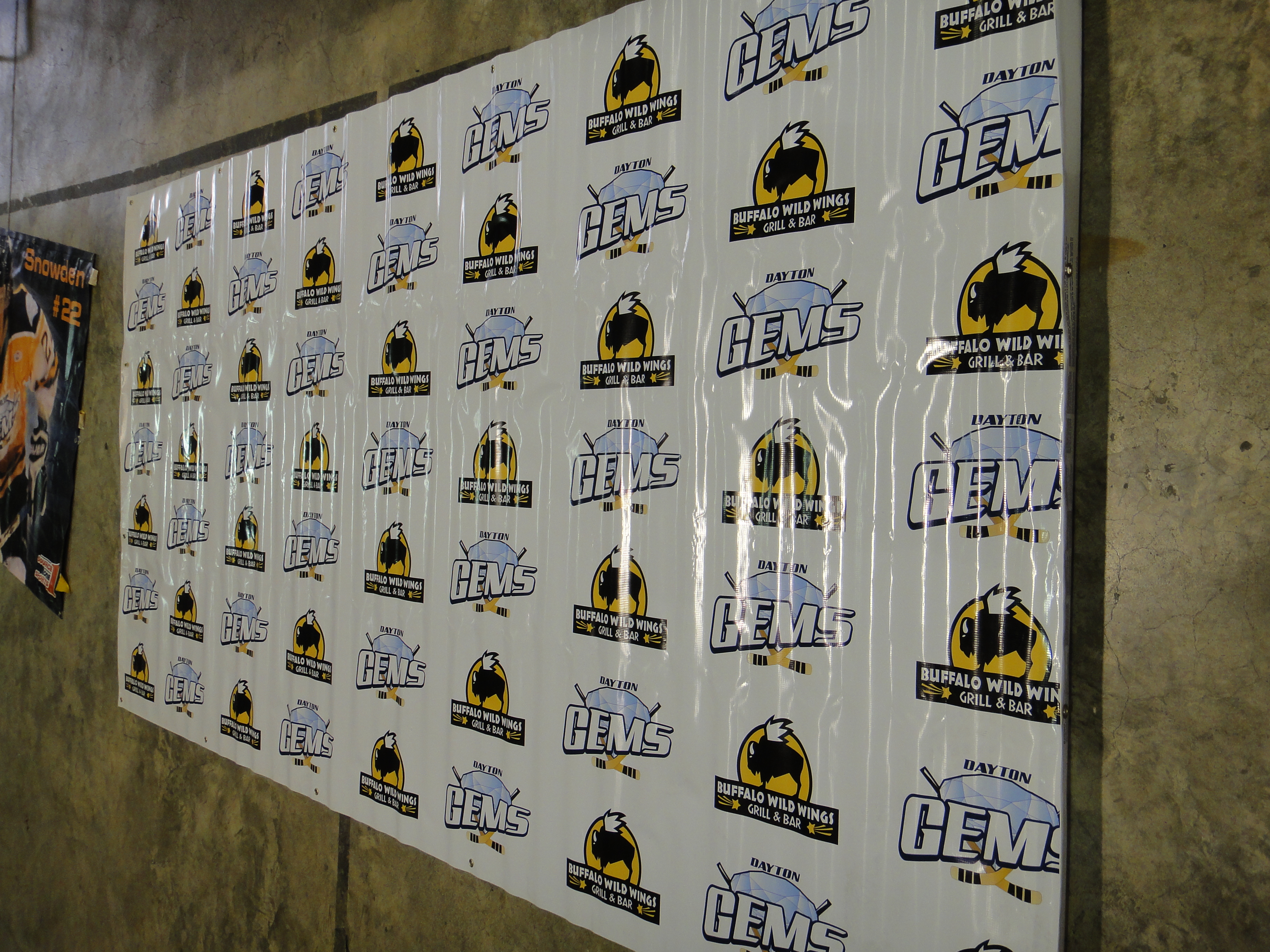 Vintage Dayton Gems & Buffalo Wild Wings Backdrop