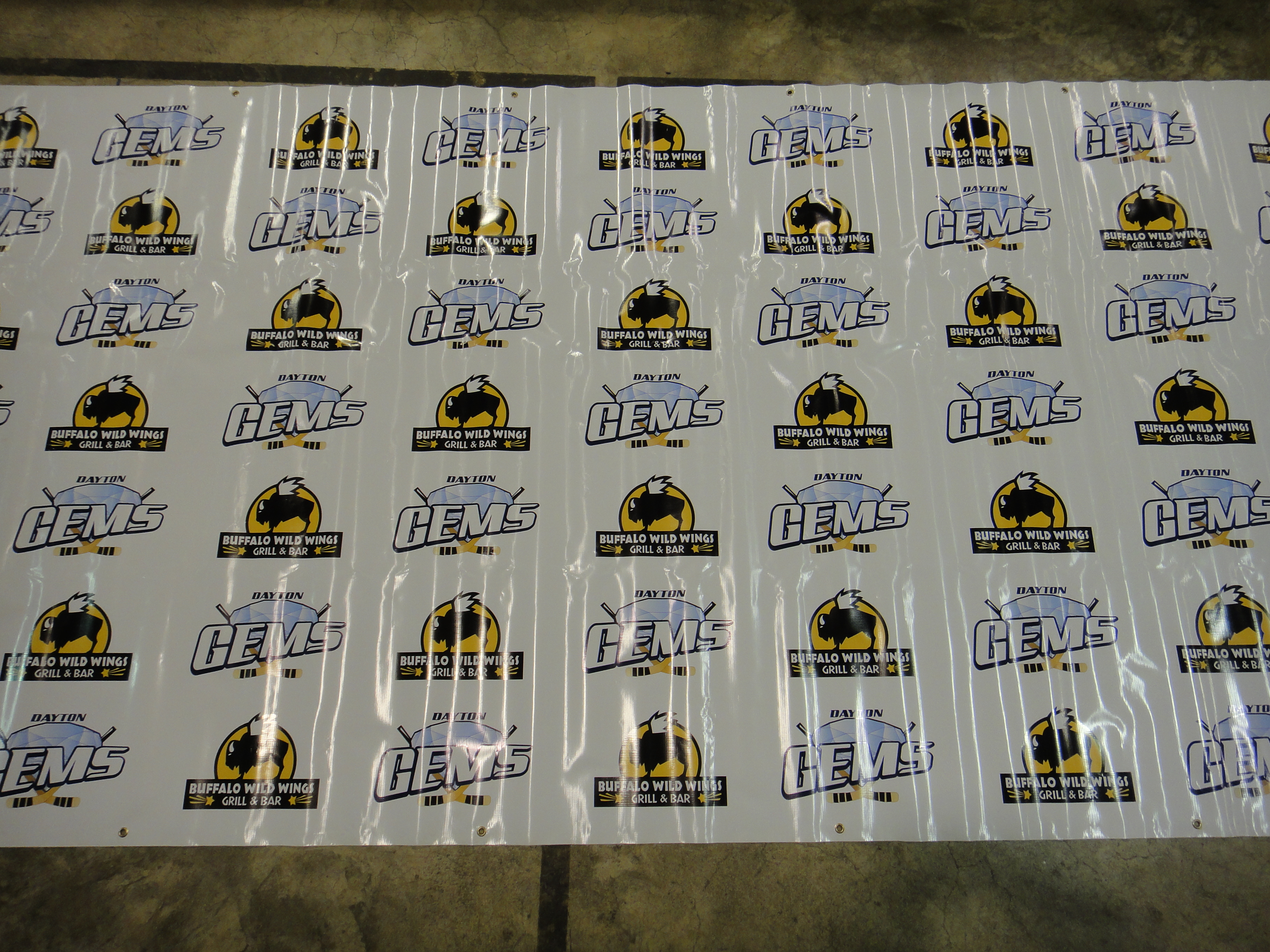 Vintage Dayton Gems & Buffalo Wild Wings Backdrop