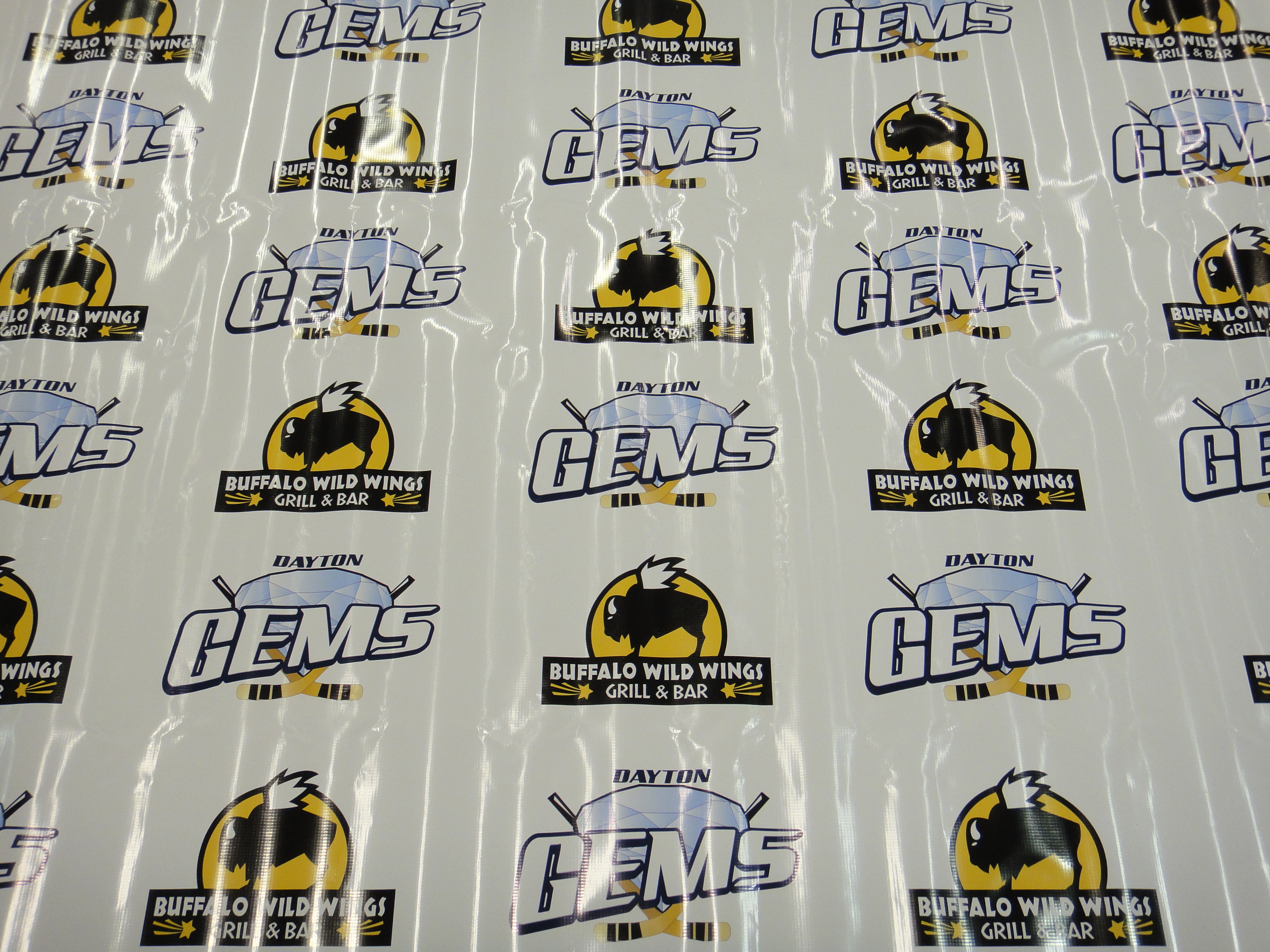 Vintage Dayton Gems & Buffalo Wild Wings Backdrop