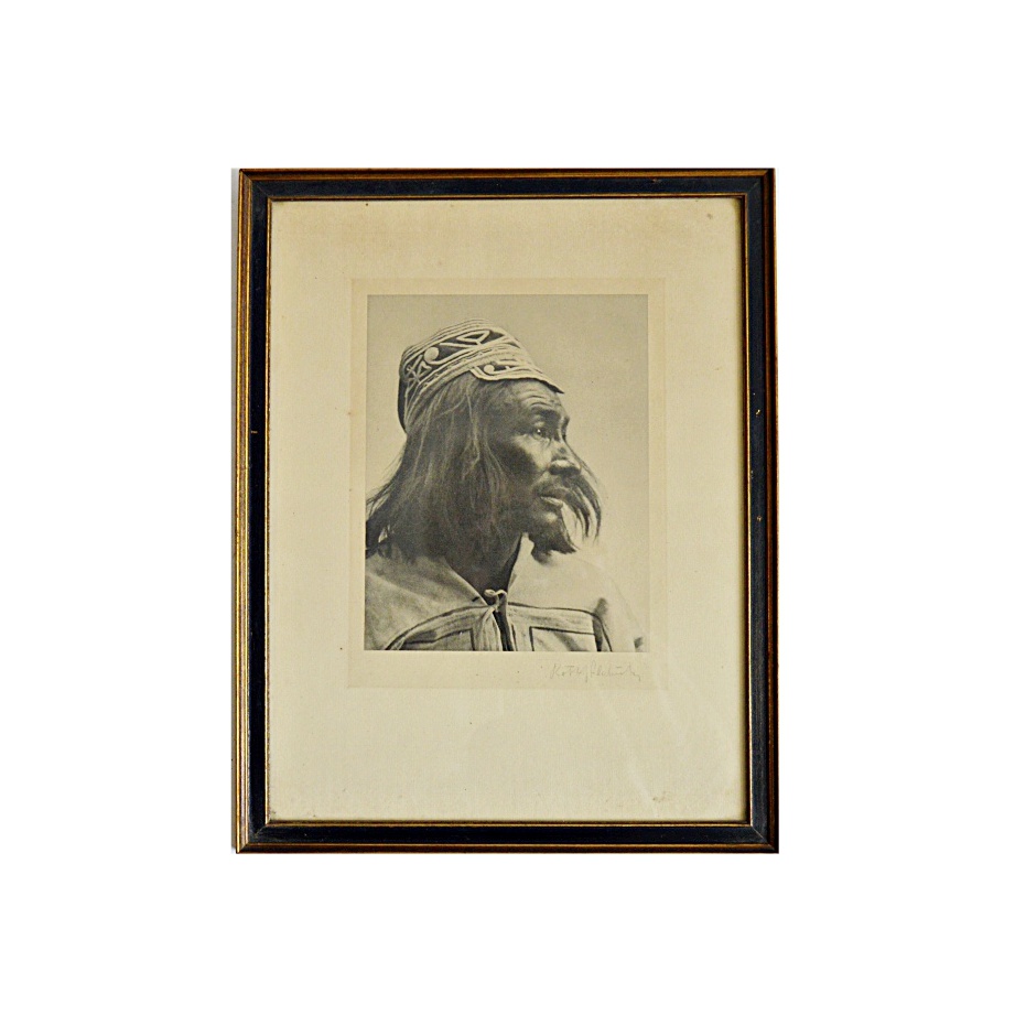 Original Signed Photograph of a Inuit Man by Robert Flaherty
