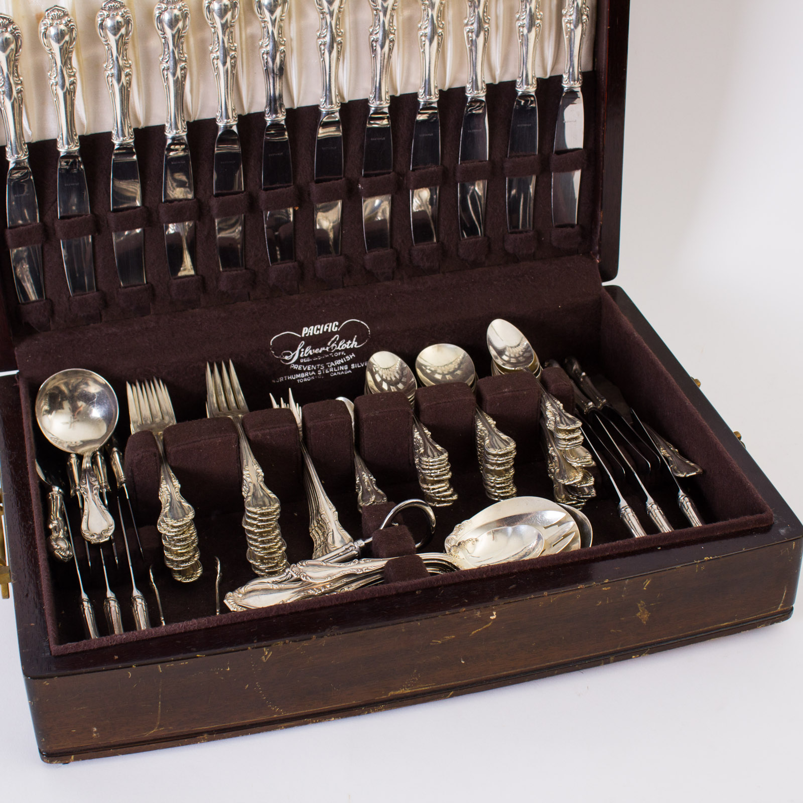 Large Collection of Vintage Northumbria Sterling Silver Flatware