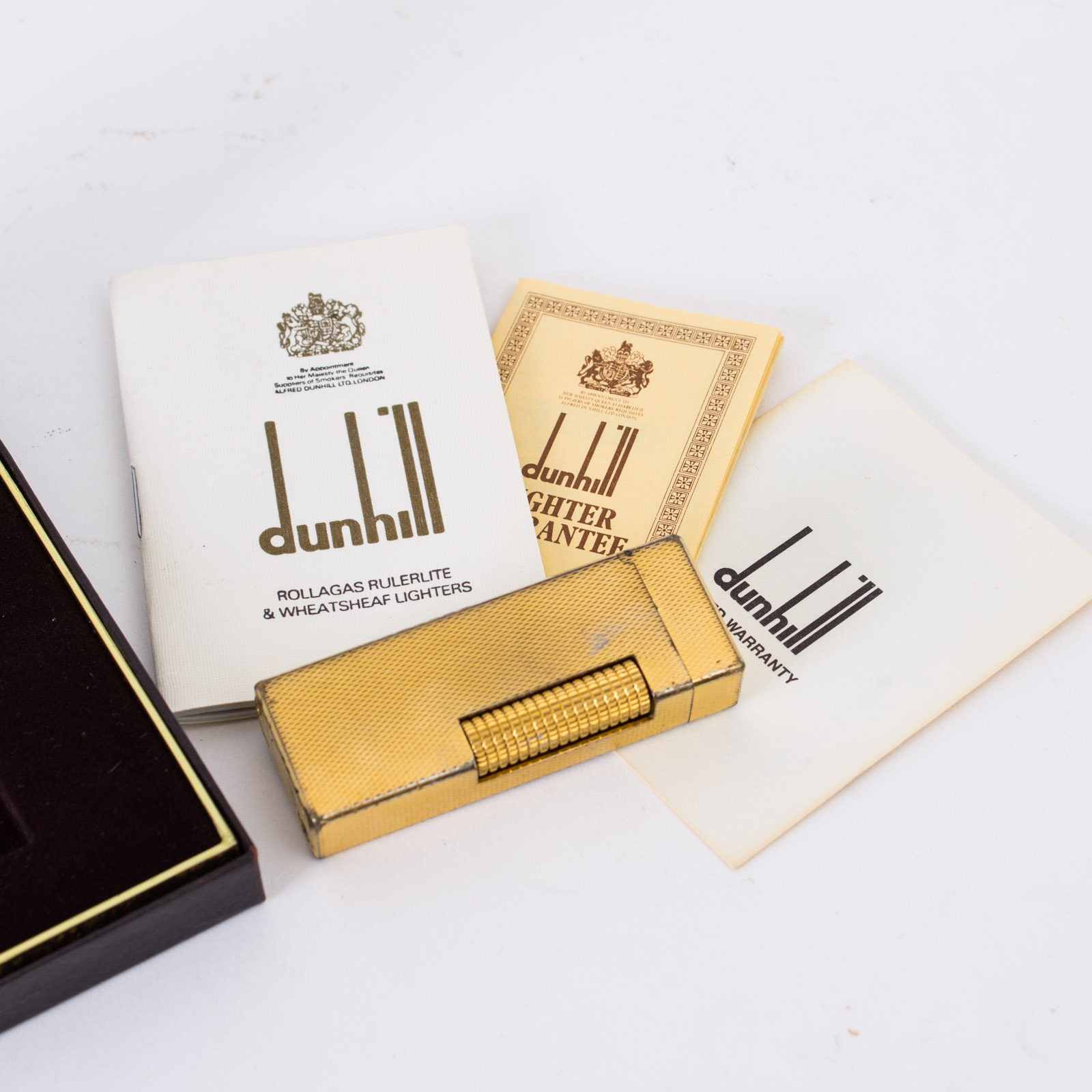 Vintage Dunhill Gold Plated Butane Lighter