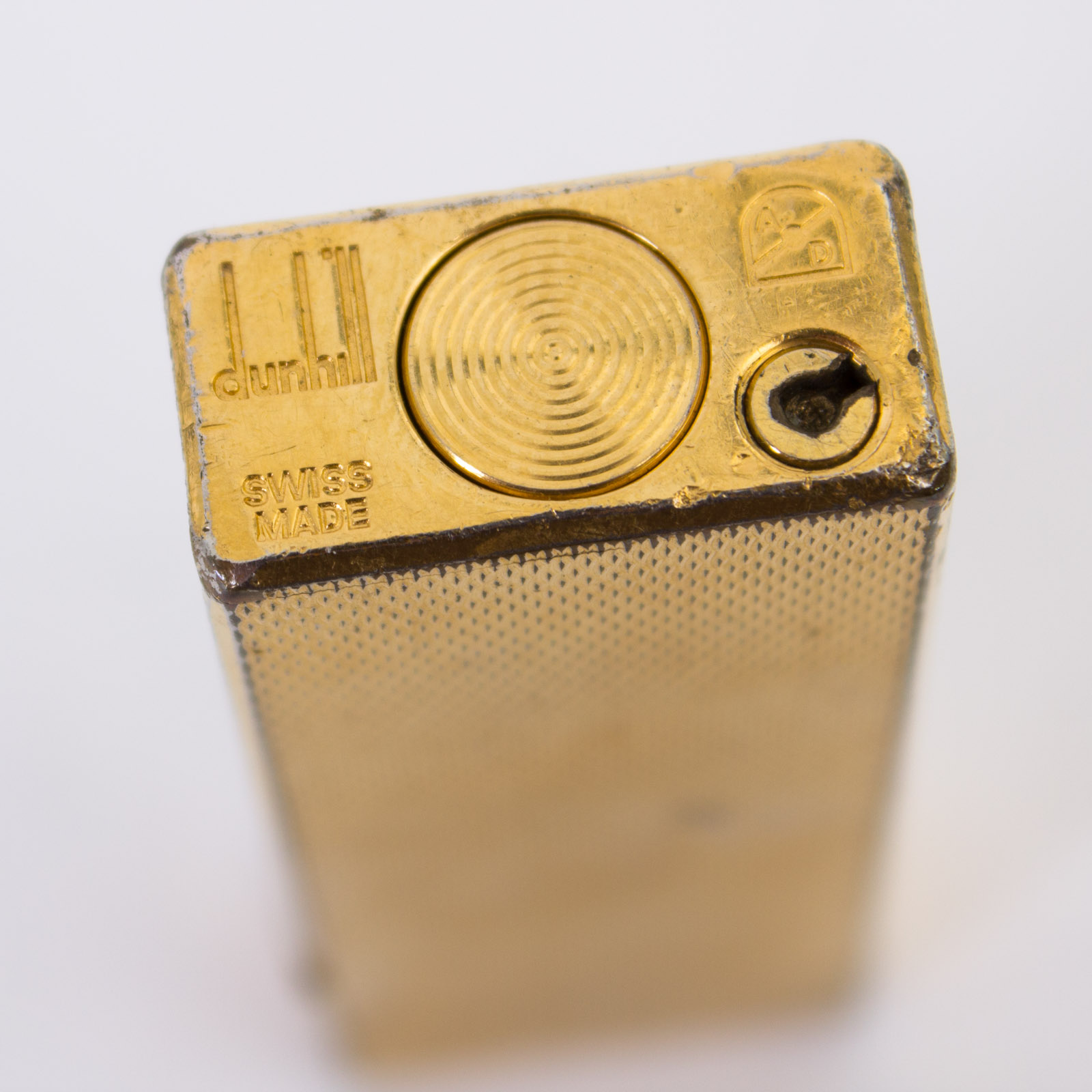 Vintage Dunhill Gold Plated Butane Lighter
