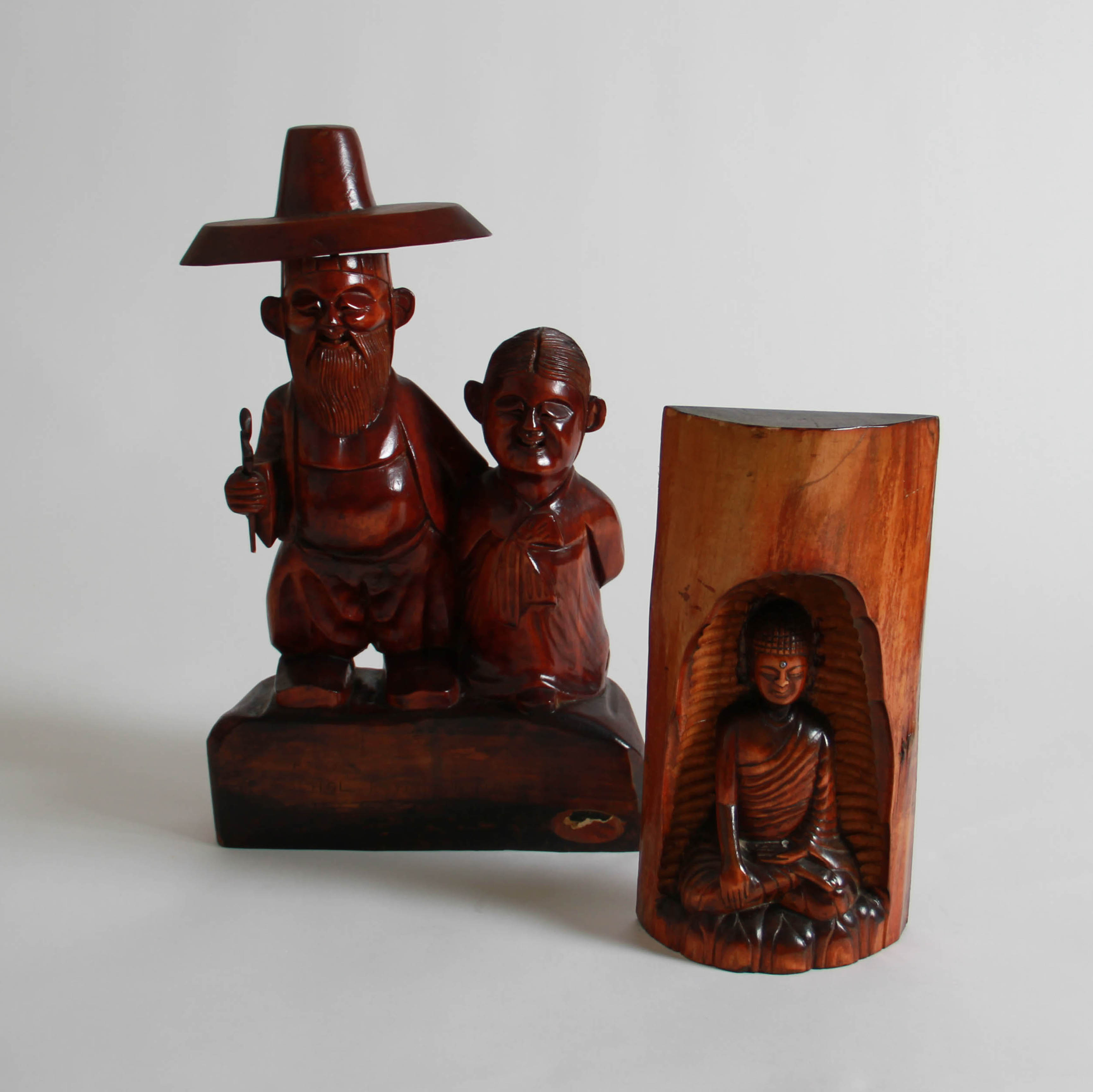 Hand Carved Korean Figures