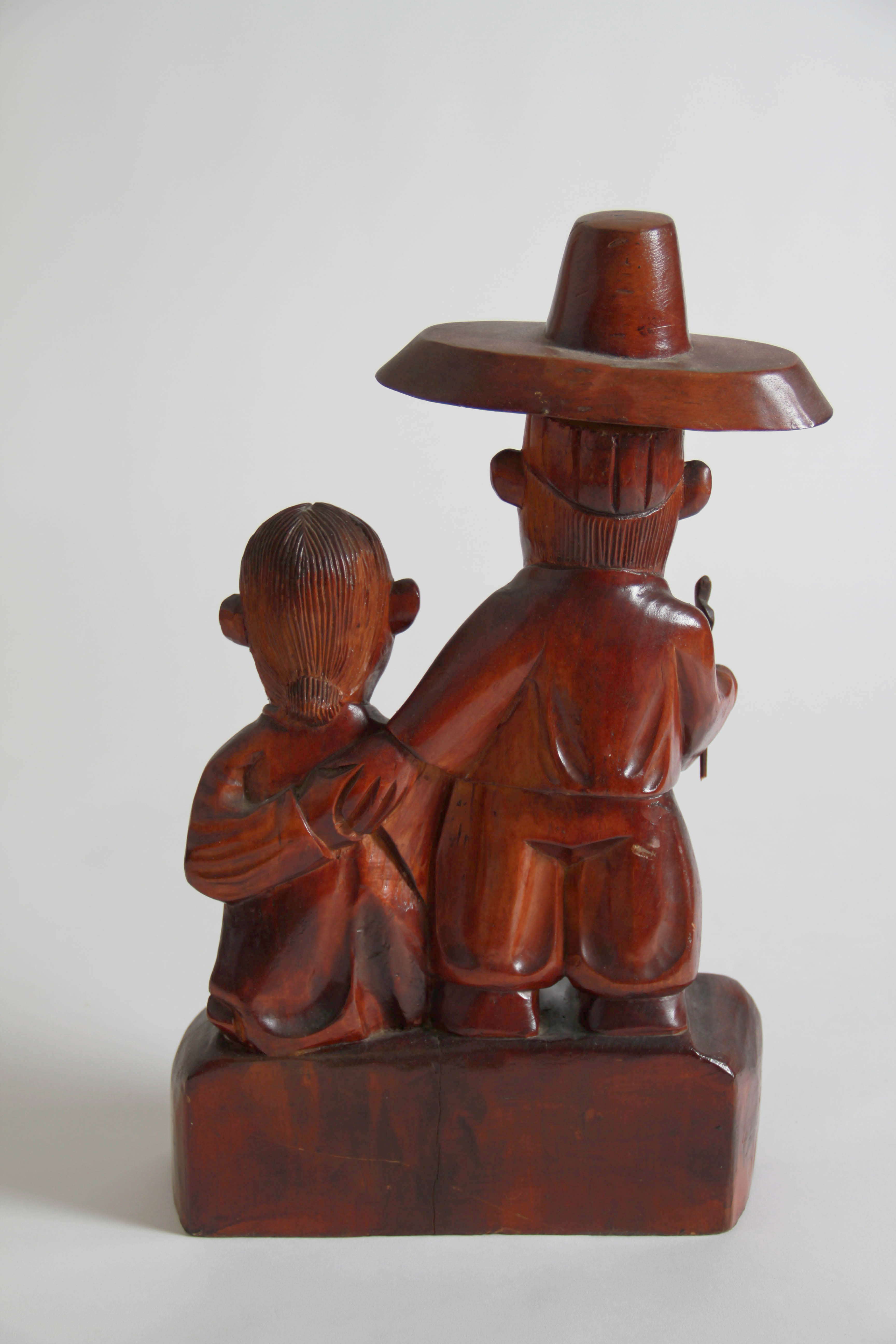 Hand Carved Korean Figures