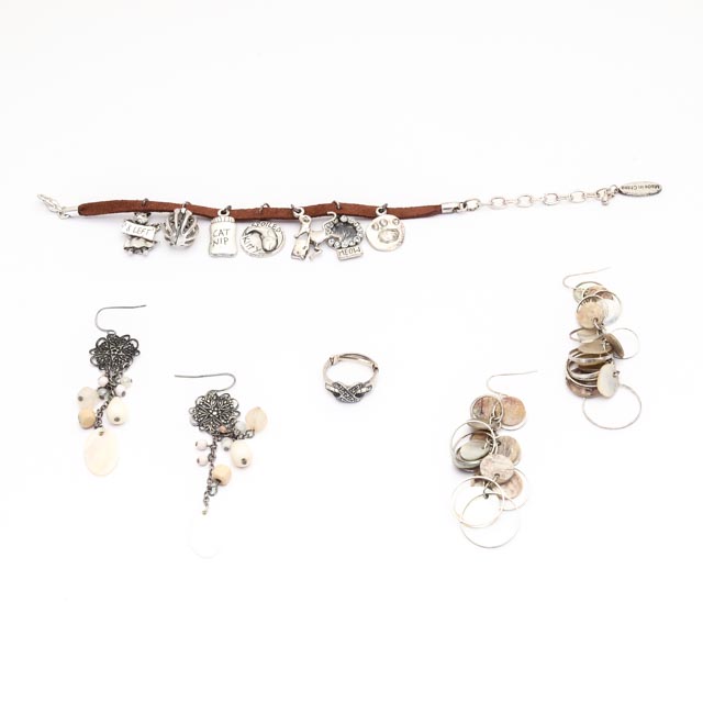 Assortment of Jewelry Including Stamped 925 Ring