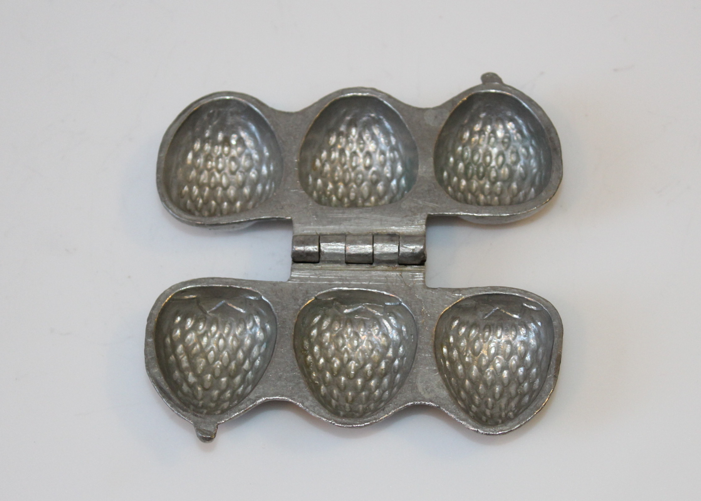 Vintage Pewter Ice Cream Molds in Fruit Motifs