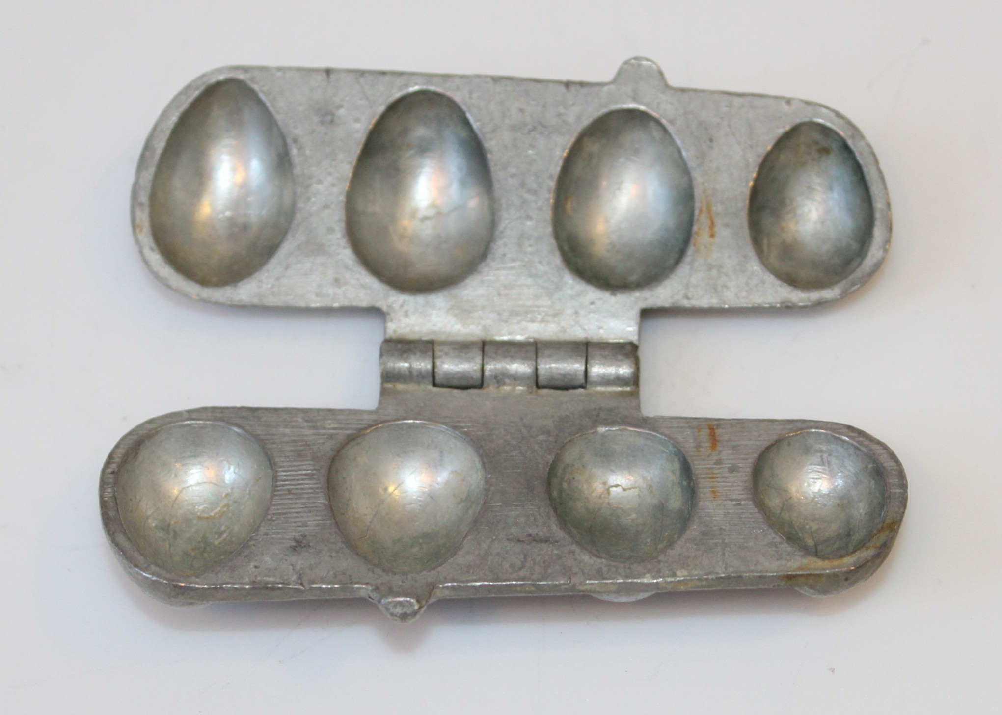 Vintage Pewter Ice Cream Molds in Fruit Motifs