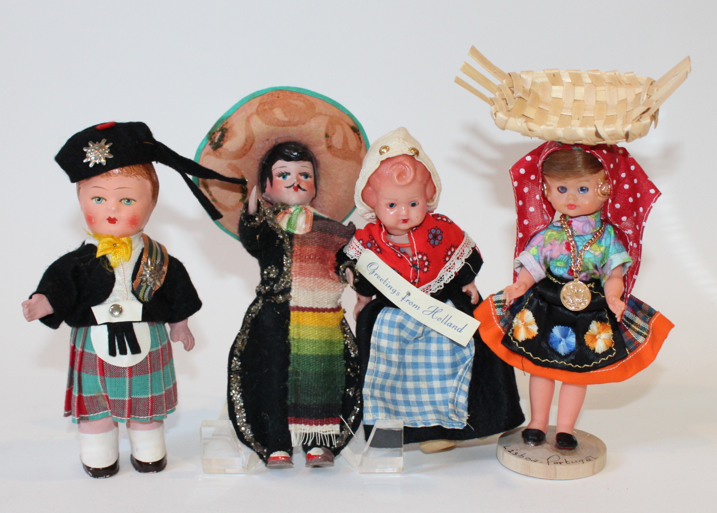 Vintage Souvenier Dolls from Around the World
