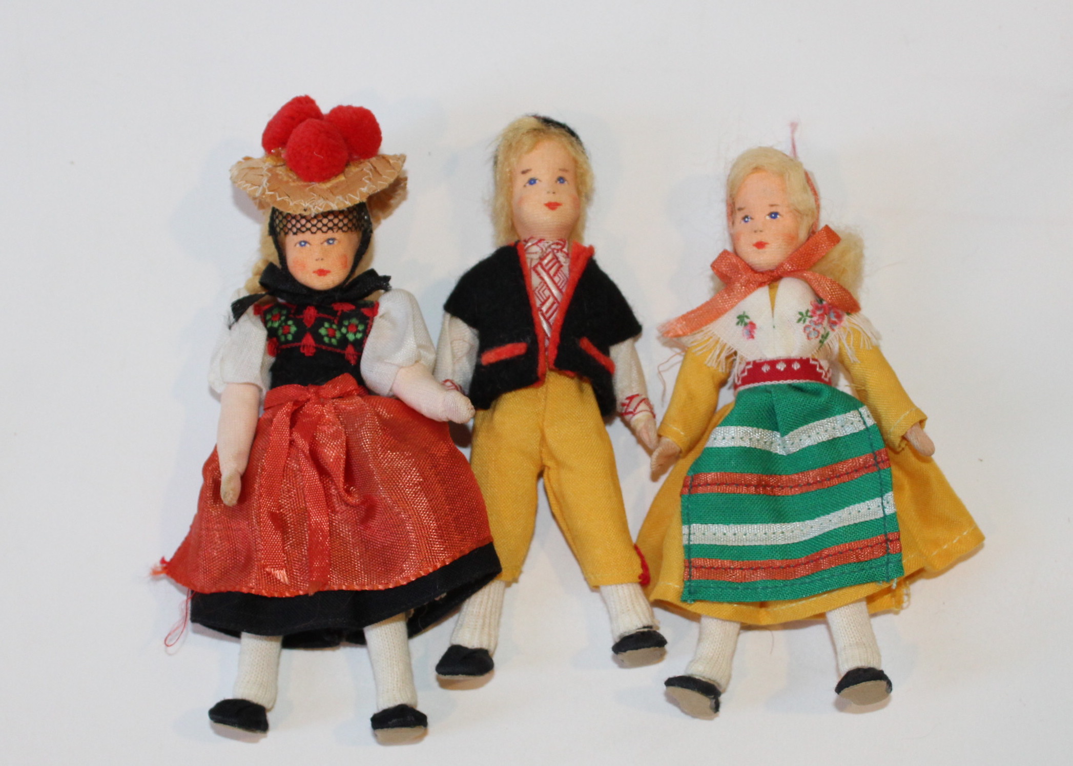 Vintage Souvenier Dolls from Around the World
