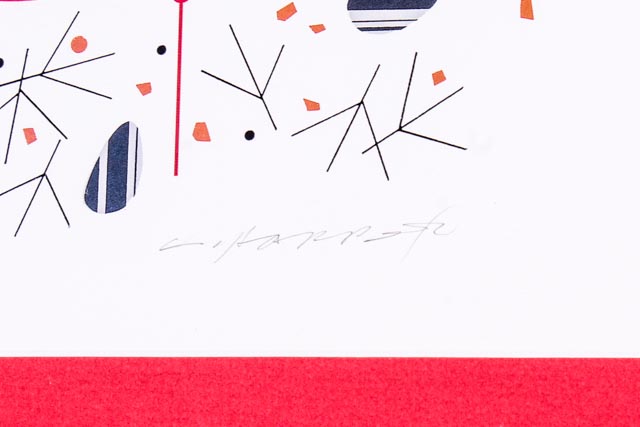 Charley Harper Signed Cardinal Offset Lithograph