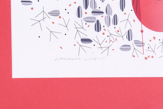 Charley Harper Signed Cardinal Offset Lithograph