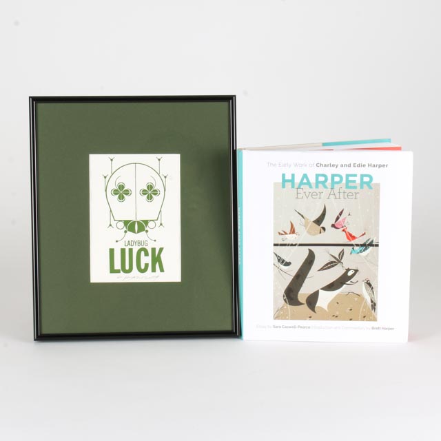 Charley Harper Signed Limited Edition Small Serigraph and Book