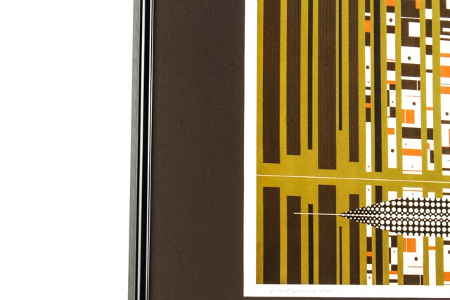 Signed Charley Harper Offset Lithograph "Loonscape"