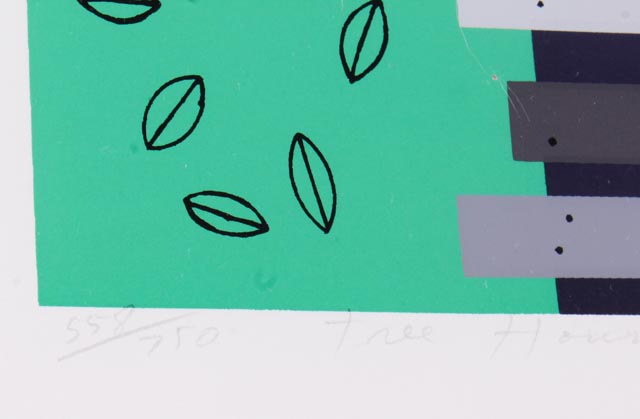 Edie Harper Limited Edition Signed Serigraph "Tree House"