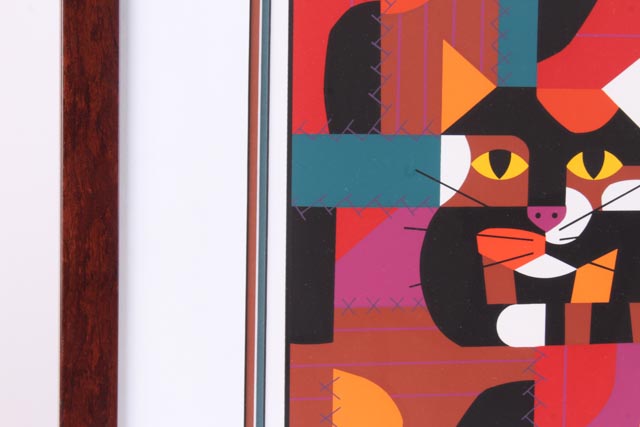 Edie Harper Limited Edition Serigraph "Crazy Quilt Crazy Cat"