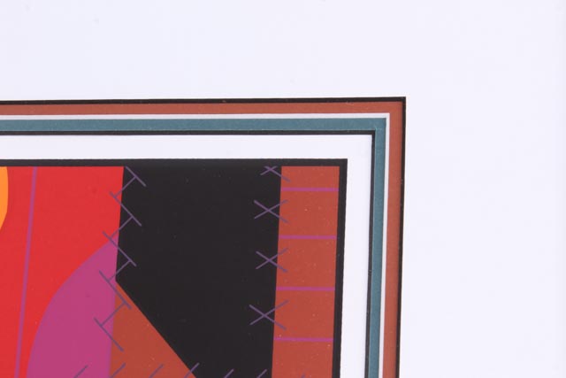 Edie Harper Limited Edition Serigraph "Crazy Quilt Crazy Cat"