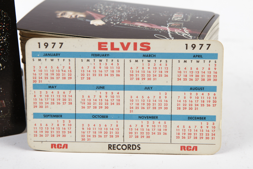 Elvis Presley 1977 RCA Records Pocket Calendars