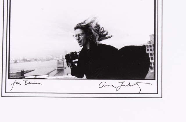 Autographed Photograph of Famed Photographer Annie Leibovitz