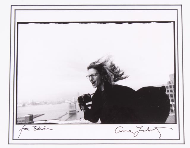Autographed Photograph of Famed Photographer Annie Leibovitz
