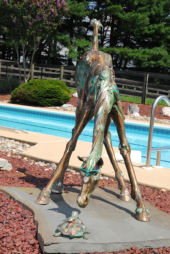 Nano Lopez Life Size Limited Edition Bronze "Curioso" Sculpture