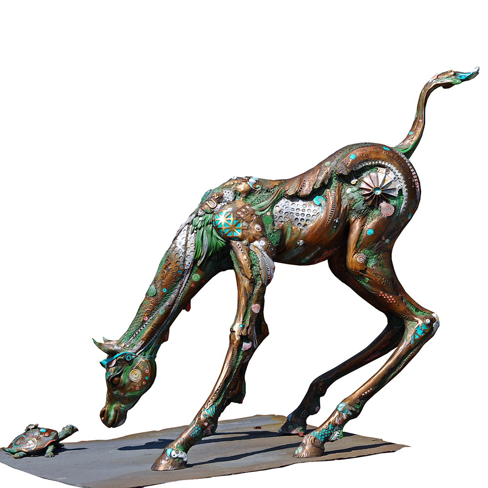 Nano Lopez Life Size Limited Edition Bronze "Curioso" Sculpture