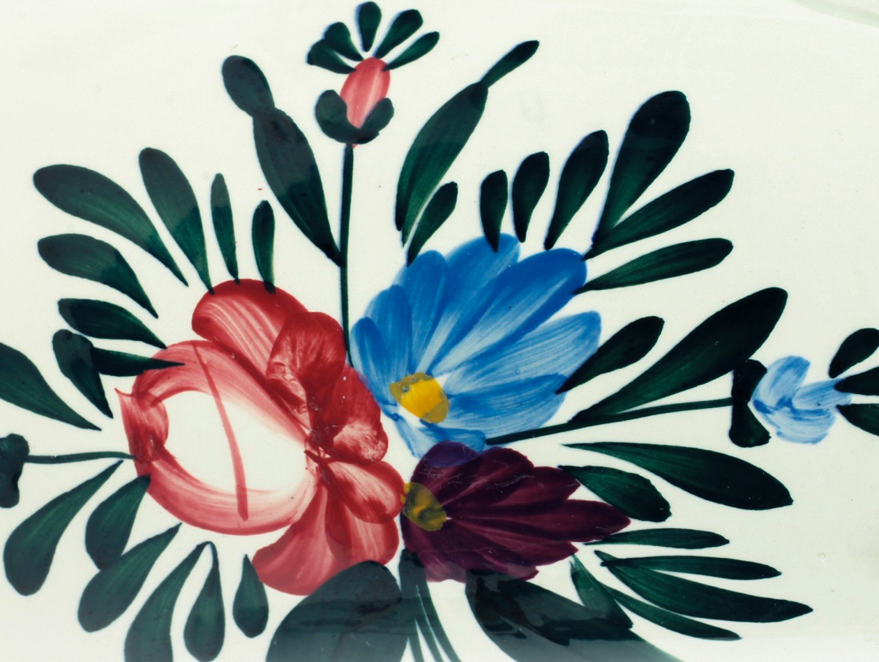 Vintage Hand Painted Sarreguemines Pottery Pitcher and Japanese Porcelain Horchow Mug