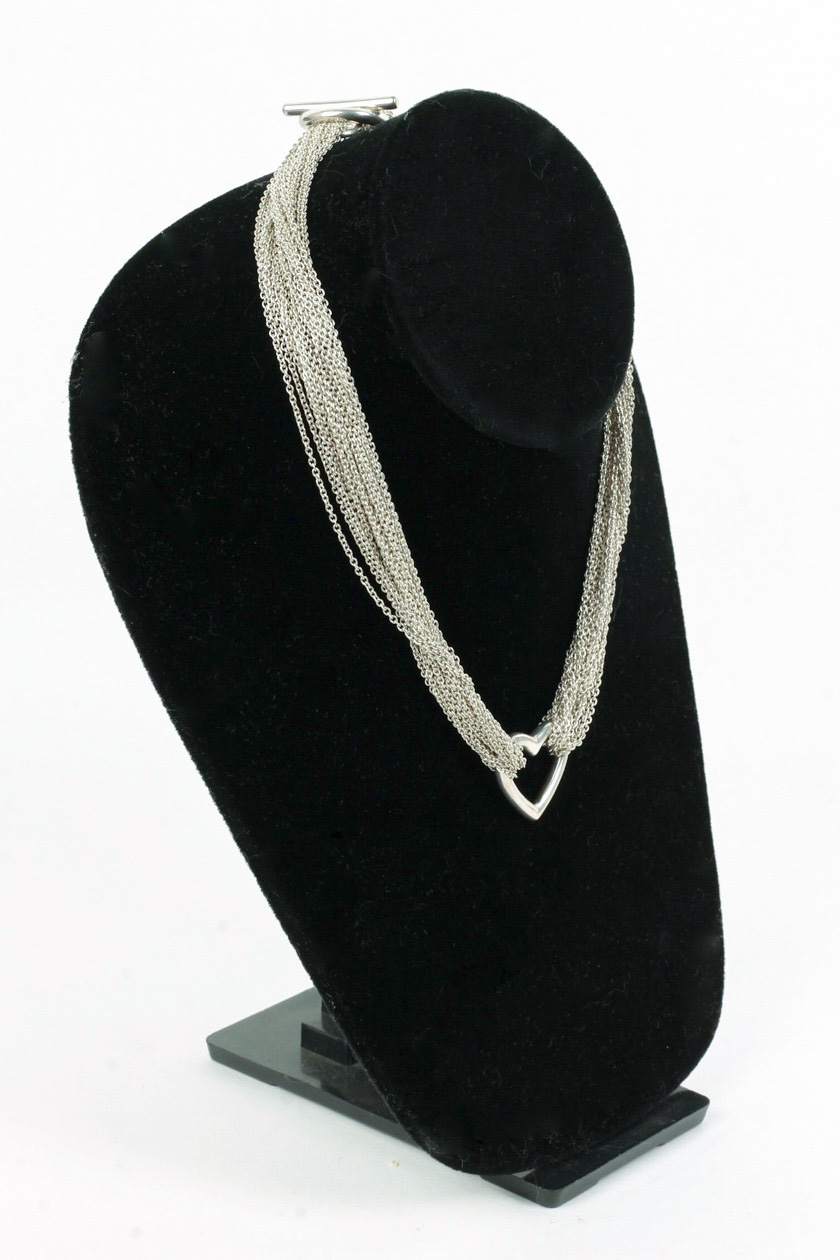 Tiffany & Co. Sterling Silver Multi Strand Mesh Necklace