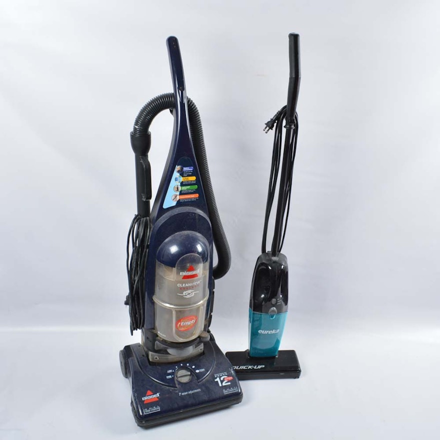 Bissell Bagless Vacuum Cleaner and Eureka Quick-Up