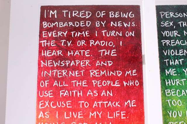 Original Jen Eastridge Mixed Media Painting "Tired"