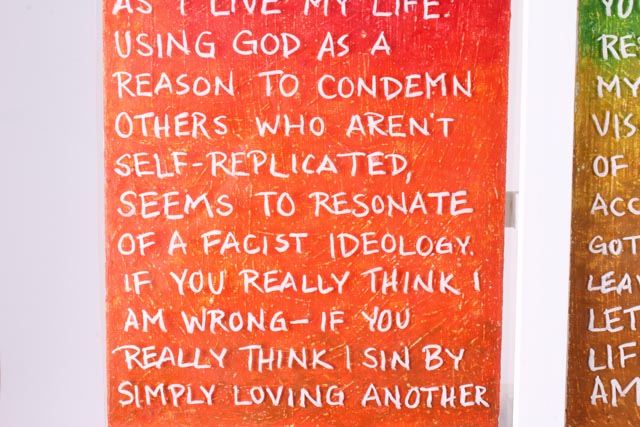 Original Jen Eastridge Mixed Media Painting "Tired"