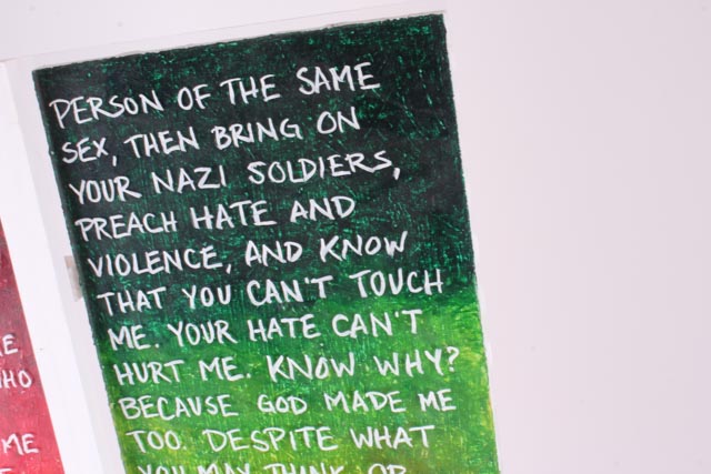 Original Jen Eastridge Mixed Media Painting "Tired"