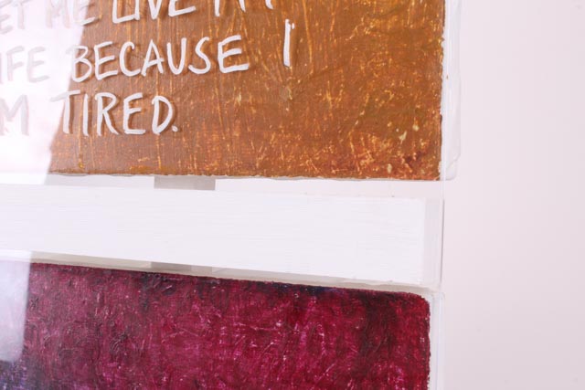 Original Jen Eastridge Mixed Media Painting "Tired"