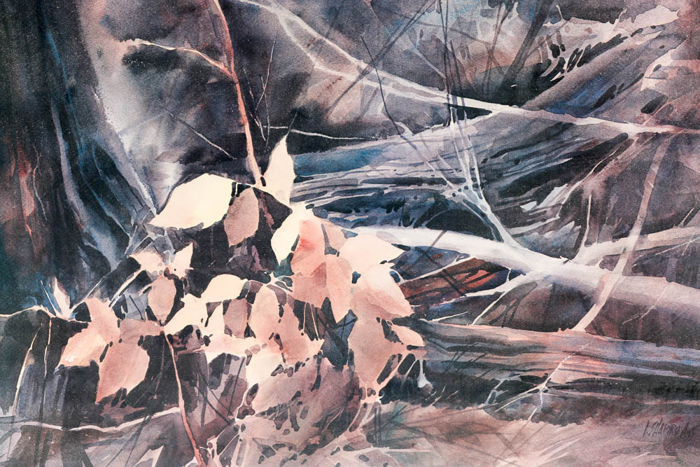 Irving Shapiro Signed Limited Edition Serigraph "Autumn Leaves"