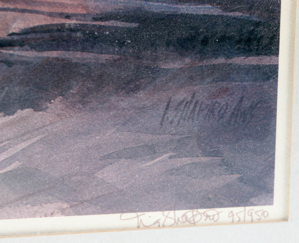 Irving Shapiro Signed Limited Edition Serigraph "Autumn Leaves"