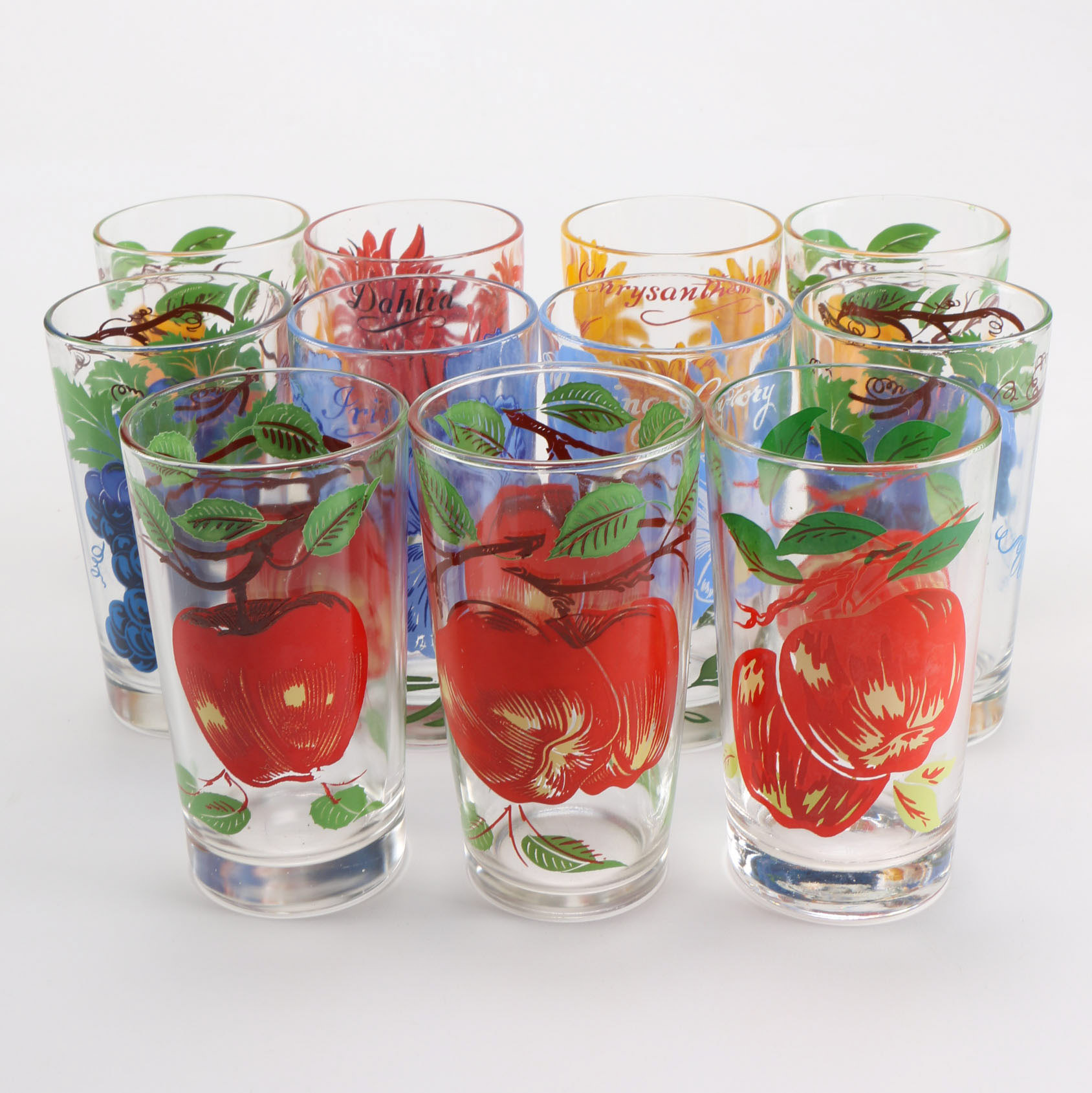 Set of Vintage Boscul Peanut Butter Glasses