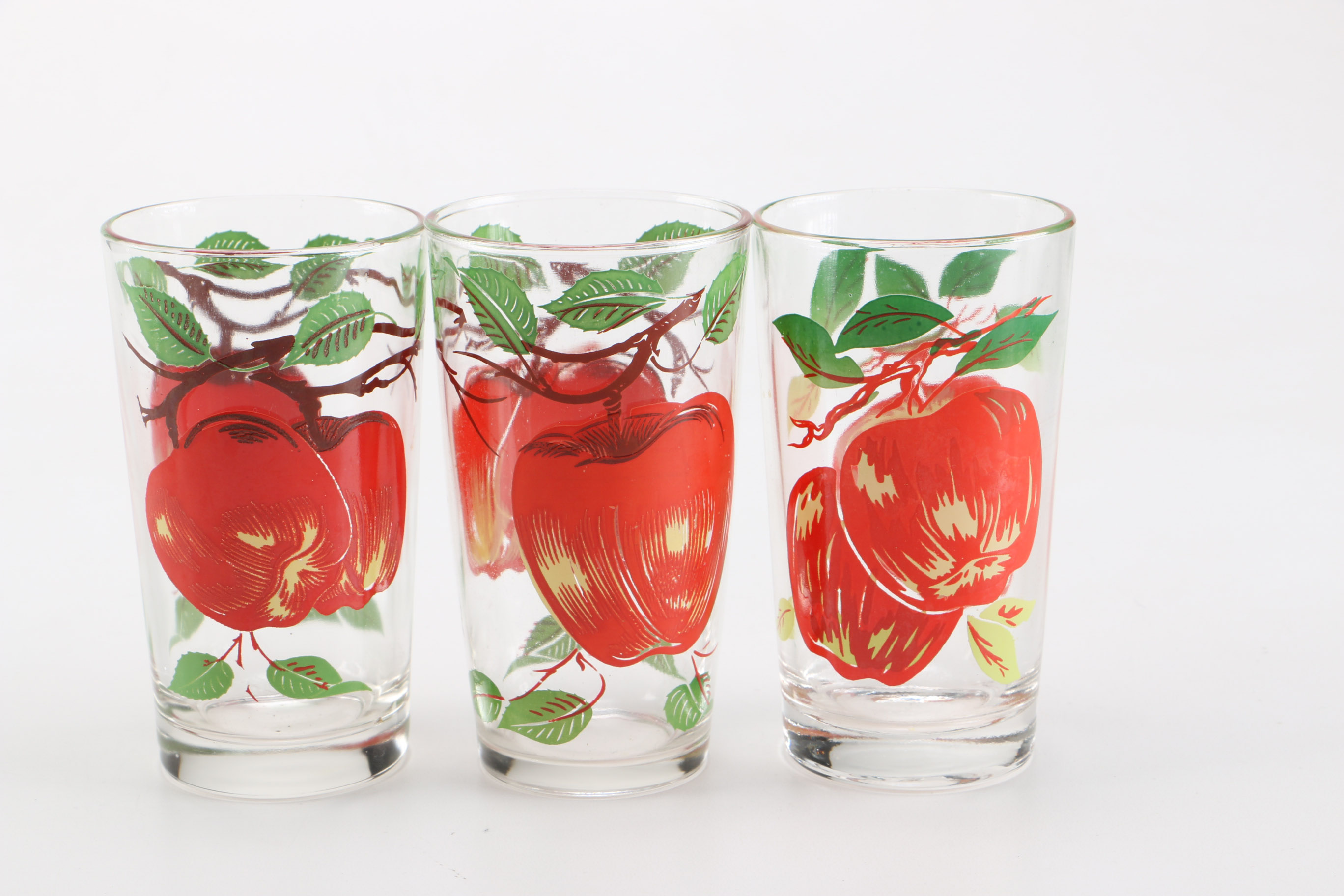 Set of Vintage Boscul Peanut Butter Glasses