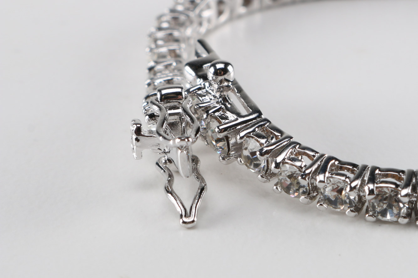 Pair of Joan Rivers Costume Tennis Bracelets