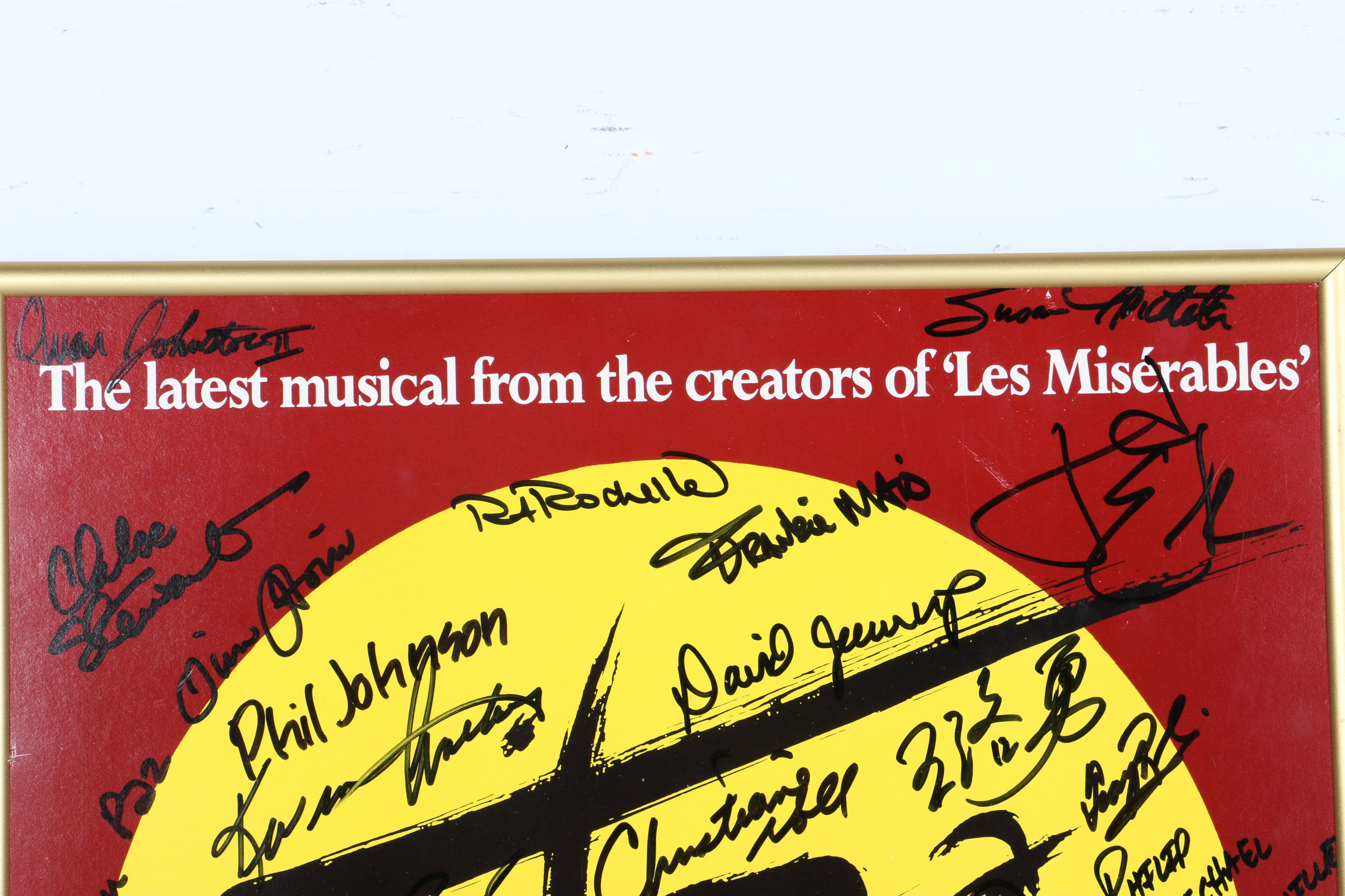1992 Cast Signed "Miss Saigon" First National Tour Poster