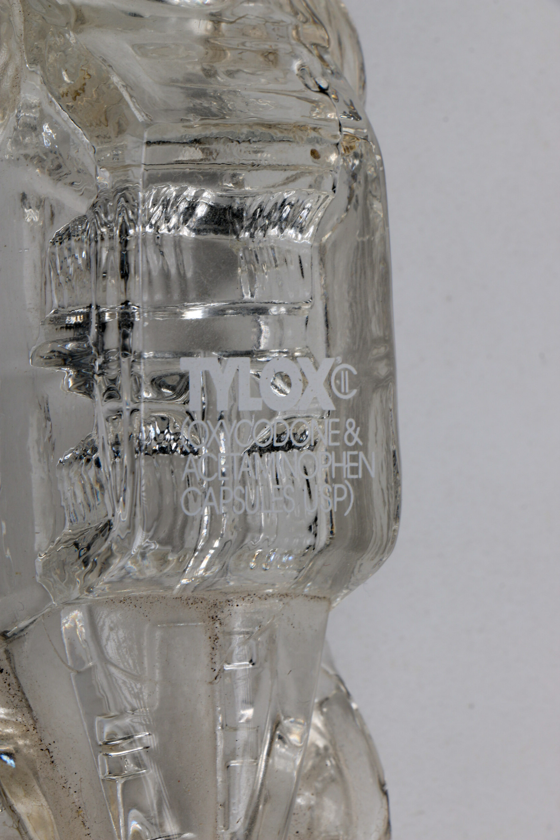 Six Clear Glass Novelty Candy Bottles