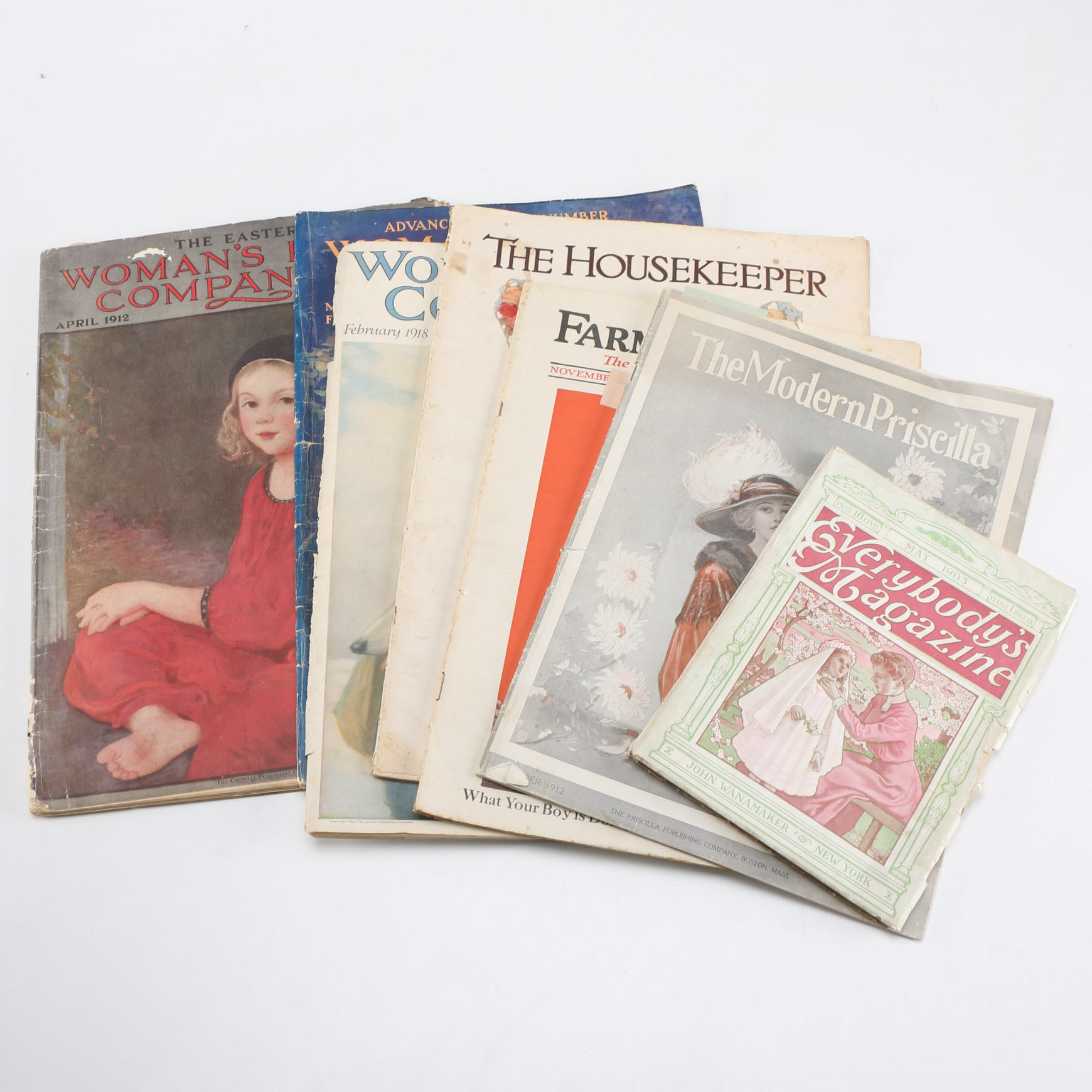 Assortment of Antique Magazines
