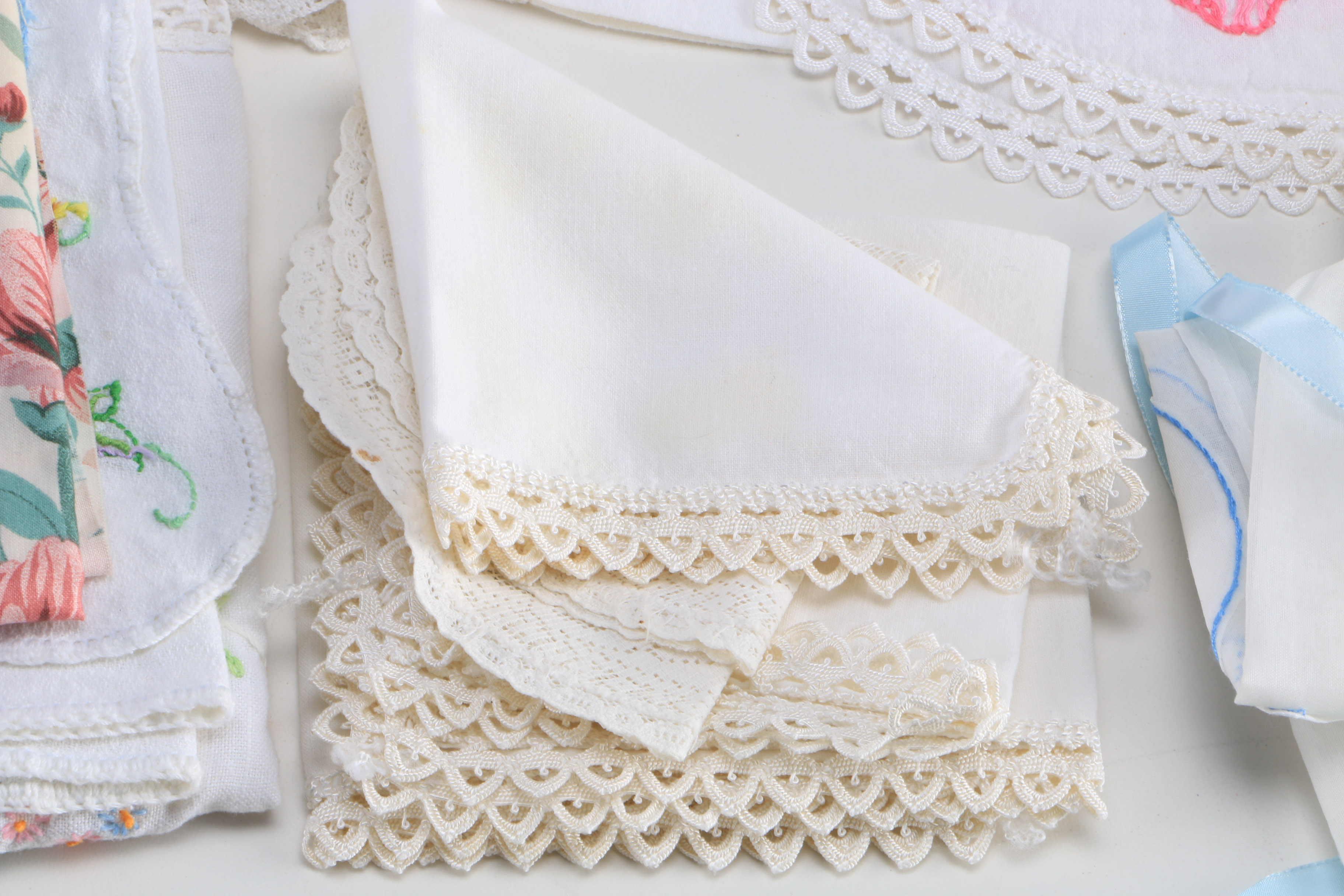 Vintage Baby Clothes, Curtains and Tablecloths